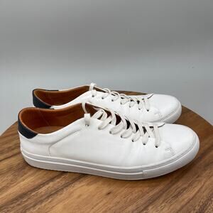 Beckett Simonon Shoes Mens Size 11 White Leather Casual Comfort Walking Sneakers